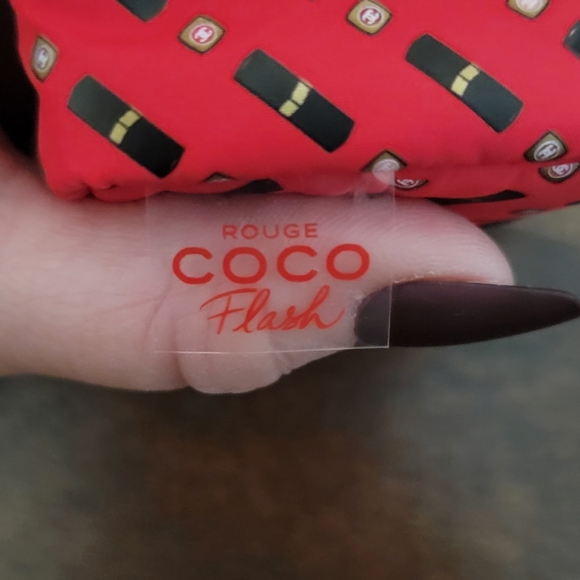NIB Coco Chanel Mini Cosmetic Bag & Lip Gloss - Picture 4 of 5